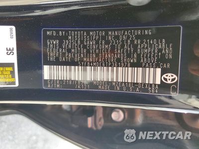 Zdjęcie 12 z 12 samochodu: 2026 TOYOTA COROLLA LE VIN:5YFB4MDE6TP361978 - miniatura