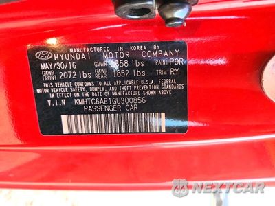 Zdjęcie 13 z 13 samochodu: 2016 HYUNDAI VELOSTER TURBO VIN:KMHTC6AE1GU300856 - miniatura