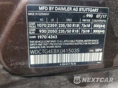 Zdjęcie 13 z 13 samochodu: 2018 MERCEDES-BENZ GLA 250 VIN:WDCTG4EBXJJ415035 - miniatura