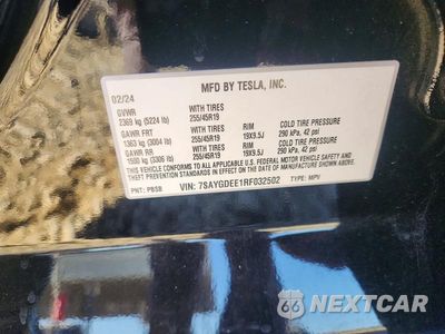 Zdjęcie 13 z 13 samochodu: 2024 TESLA MODEL Y VIN:7SAYGDEE1RF032502 - miniatura