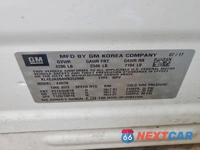 Zdjęcie 14 z 14 samochodu: 2017 BUICK ENCORE PREFERRED VIN:KL4CJASB8HB252068 - miniatura