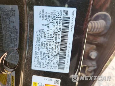 Zdjęcie 13 z 13 samochodu: 2025 HONDA CIVIC SPORT VIN:2HGFE2F58SH575098 - miniatura