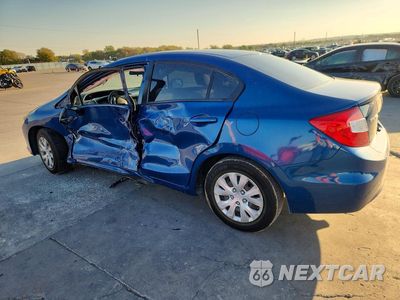 Drugie zdjęcie samochodu z przodu: 2012 HONDA CIVIC LX VIN:19XFB2F57CE322777 - miniatura