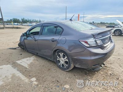 Drugie zdjęcie samochodu z przodu: 2014 HONDA CIVIC HYBRID VIN:19XFB4F21EE001693 - miniatura