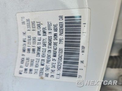 Zdjęcie 12 z 12 samochodu: 2013 HONDA ACCORD SPORT VIN:1HGCR2F5XDA2A2152 - miniatura