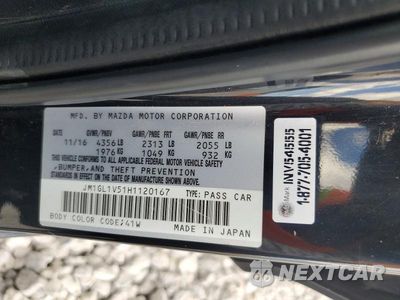 Zdjęcie 12 z 12 samochodu: 2017 MAZDA 6 TOURING VIN:JM1GL1V51H1120167 - miniatura