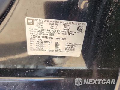 Zdjęcie 12 z 12 samochodu: 2015 CHEVROLET SILVERADO C1500 LT VIN:3GCPCREC8FG330986 - miniatura