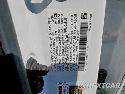 Zdjęcie 13 z 13 samochodu: 2020 HONDA CR-V EX VIN:2HKRW1H53LH422699 - miniatura