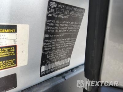 Zdjęcie 13 z 13 samochodu: 2016 LAND ROVER RANGE ROVER SPORT SC VIN:SALWR2EF1GA106012 - miniatura