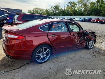 Trzecie zdjęcie samochodu z tyłu: 2014 FORD FUSION TITANIUM VIN:3FA6P0K95ER126935 - miniatura