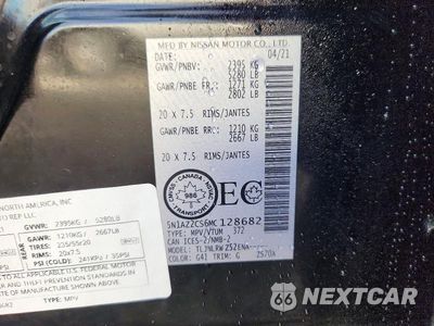 Zdjęcie 12 z 12 samochodu: 2021 NISSAN MURANO SL VIN:5N1AZ2CS6MC128682 - miniatura