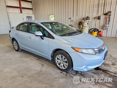 Czwarte zdjęcie samochodu z boku: 2012 HONDA CIVIC LX VIN:2HGFB2F50CH510952 - miniatura