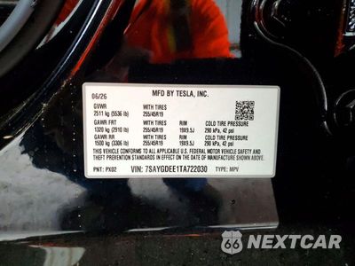 Zdjęcie 13 z 13 samochodu: 2026 TESLA MODEL Y VIN:7SAYGDEE1TA722030 - miniatura