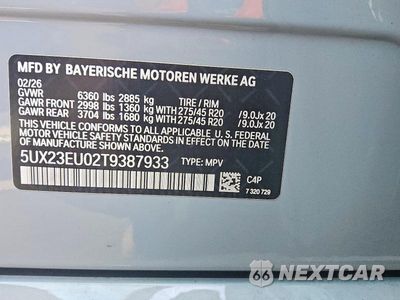 Zdjęcie 13 z 13 samochodu: 2026 B M W X SERIES X5 4D SUV 40I XDRIVE MSPORT VIN:5UX23EU02T9387933 - miniatura