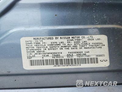 Zdjęcie 12 z 12 samochodu: 2015 INFINITI Q50 PREMIUM VIN:JN1BV7AP9FM356319 - miniatura