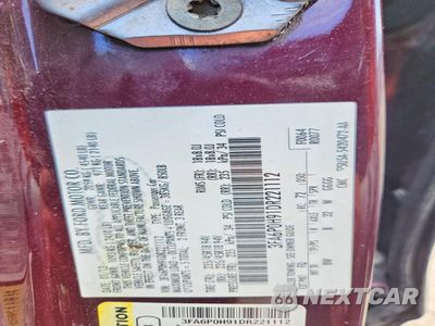 Zdjęcie 13 z 13 samochodu: 2013 FORD FUSION SE VIN:3FA6P0H91DR221112 - miniatura