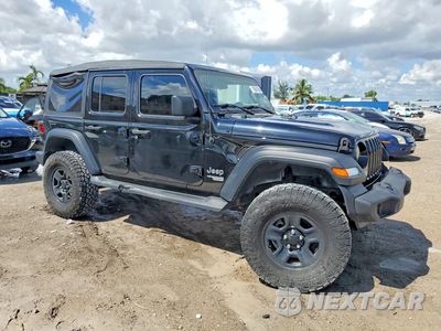 Czwarte zdjęcie samochodu z boku: 2018 JEEP WRANGLER UNLIMITED SPORT VIN:1C4HJXDG5JW151978 - miniatura