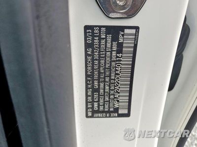 Zdjęcie 13 z 13 samochodu: 2013 PORSCHE CAYENNE VIN:WP1AF2A22DLA40114 - miniatura
