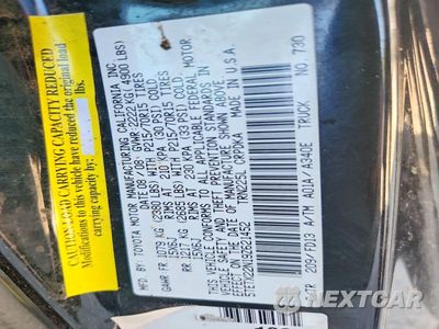 Zdjęcie 12 z 12 samochodu: 2009 TOYOTA TACOMA BASE VIN:5TETX22N19Z621452 - miniatura
