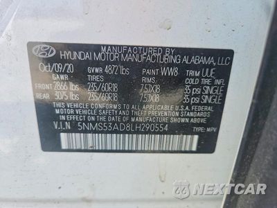 Zdjęcie 13 z 13 samochodu: 2020 HYUNDAI SANTA FE LIMITED VIN:5NMS53AD8LH290554 - miniatura