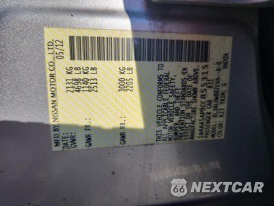 Zdjęcie 12 z 12 samochodu: 2012 NISSAN MAXIMA 3.5 S VIN:1N4AA5AP9CC855315 - miniatura