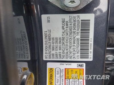 Zdjęcie 12 z 12 samochodu: 2025 HONDA ACCORD SE VIN:1HGCY1F43SA043865 - miniatura