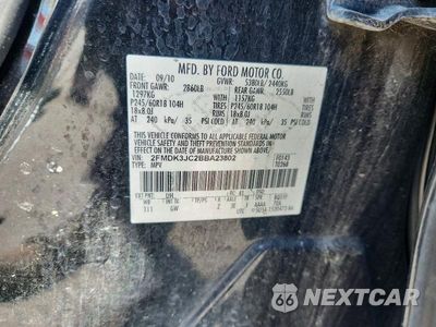 Zdjęcie 14 z 14 samochodu: 2011 FORD EDGE SEL VIN:2FMDK3JC2BBA23802 - miniatura