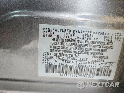 Zdjęcie 12 z 12 samochodu: 2023 NISSAN SENTRA SV VIN:3N1AB8CV6PY261382 - miniatura