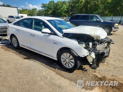 Czwarte zdjęcie samochodu z boku: 2016 HYUNDAI SONATA HYBRID SE VIN:KMHE24L11GA039241 - miniatura