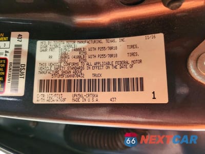 Zdjęcie 12 z 12 samochodu: 2017 TOYOTA TUNDRA SR5 VIN:5TFUM5F16HX070432 - miniatura