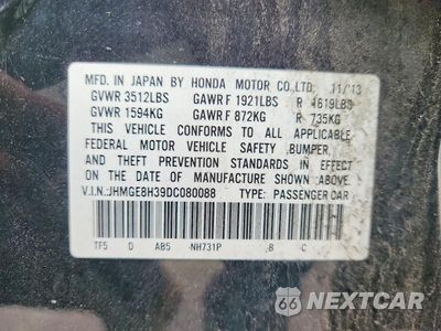 Zdjęcie 12 z 12 samochodu: 2013 HONDA FIT VIN:JHMGE8H39DC080088 - miniatura
