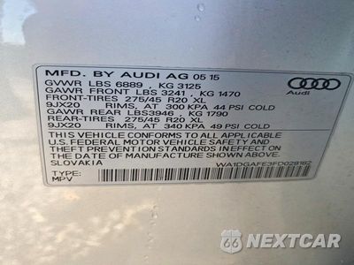 Zdjęcie 13 z 13 samochodu: 2015 AUDI Q7 PRESTIGE VIN:WA1DGAFE3FD028182 - miniatura