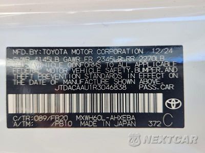 Zdjęcie 12 z 12 samochodu: 2024 TOYOTA PRIUS LE VIN:JTDACAAU1R3046838 - miniatura