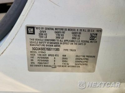 Zdjęcie 12 z 12 samochodu: 2016 CHEVROLET SILVERADO K1500 LTZ VIN:3GCUKSEC7GG111385 - miniatura