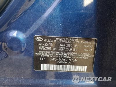 Zdjęcie 12 z 12 samochodu: 2016 HYUNDAI ELANTRA SE VIN:5NPDH4AE9GH717344 - miniatura
