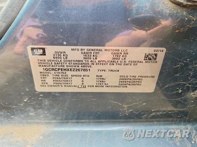 Zdjęcie 12 z 12 samochodu: 2014 CHEVROLET SILVERADO C1500 VIN:1GCRCPEHXEZ267851 - miniatura