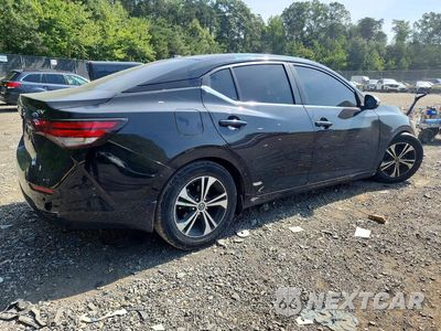 Trzecie zdjęcie samochodu z tyłu: 2021 NISSAN SENTRA SV VIN:3N1AB8CV3MY307858 - miniatura