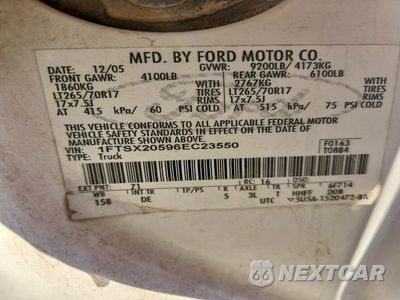 Zdjęcie 12 z 12 samochodu: 2006 FORD F250 SUPER DUTY VIN:1FTSX20596EC23550 - miniatura