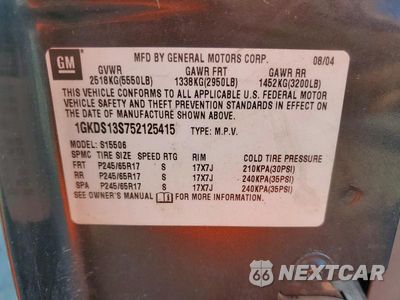 Zdjęcie 13 z 13 samochodu: 2005 GMC ENVOY VIN:1GKDS13S752125415 - miniatura