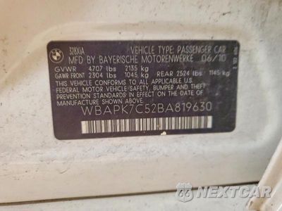 Zdjęcie 12 z 12 samochodu: 2011 BMW 328 XI VIN:WBAPK7C52BA819630 - miniatura