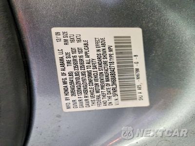 Zdjęcie 13 z 13 samochodu: 2010 HONDA ODYSSEY EXL VIN:5FNRL3H68AB042718 - miniatura