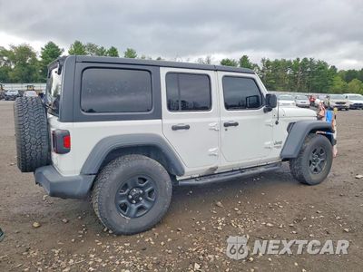 Trzecie zdjęcie samochodu z tyłu: 2018 JEEP WRANGLER UNLIMITED SPORT VIN:1C4HJXDN6JW266796 - miniatura