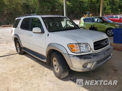 Czwarte zdjęcie samochodu z boku: 2002 TOYOTA SEQUOIA SR5 VIN:5TDZT34A22S066312 - miniatura