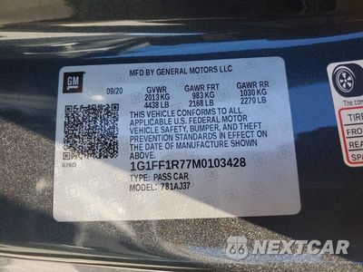 Zdjęcie 12 z 12 samochodu: 2021 CHEVROLET CAMARO LZ VIN:1G1FF1R77M0103428 - miniatura