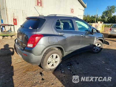 Trzecie zdjęcie samochodu z tyłu: 2016 CHEVROLET TRAX 1LT VIN:3GNCJLSB5GL243284 - miniatura
