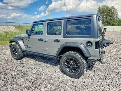 Drugie zdjęcie samochodu z przodu: 2021 JEEP WRANGLER UNLIMITED SPORT VIN:1C4HJXDN8MW640250 - miniatura