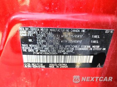 Zdjęcie 13 z 13 samochodu: 2016 TOYOTA RAV4 XLE VIN:2T3WFREV9GW269864 - miniatura