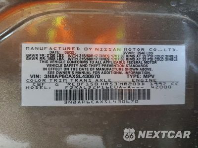 Zdjęcie 12 z 12 samochodu: 2025 NISSAN KICKS SV VIN:3N8AP6CAXSL430670 - miniatura