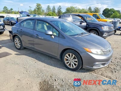 Czwarte zdjęcie samochodu z boku: 2012 HONDA CIVIC EX VIN:2HGFB2F80CH528071 - miniatura