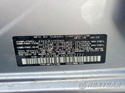 Zdjęcie 13 z 13 samochodu: 2019 SUBARU CROSSTREK LIMITED VIN:JF2GTAMCXKH362777 - miniatura
